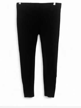 KUT FROM THE KLOTH BLACK SKINNY LEGGINGS SIDE ANKLE ZIPPER ELASTIC WAIST SIZE 0